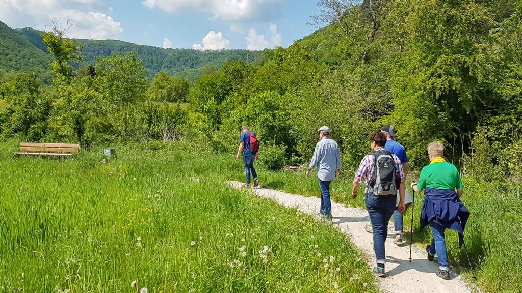 Wandergruppe im Hohenloher Land