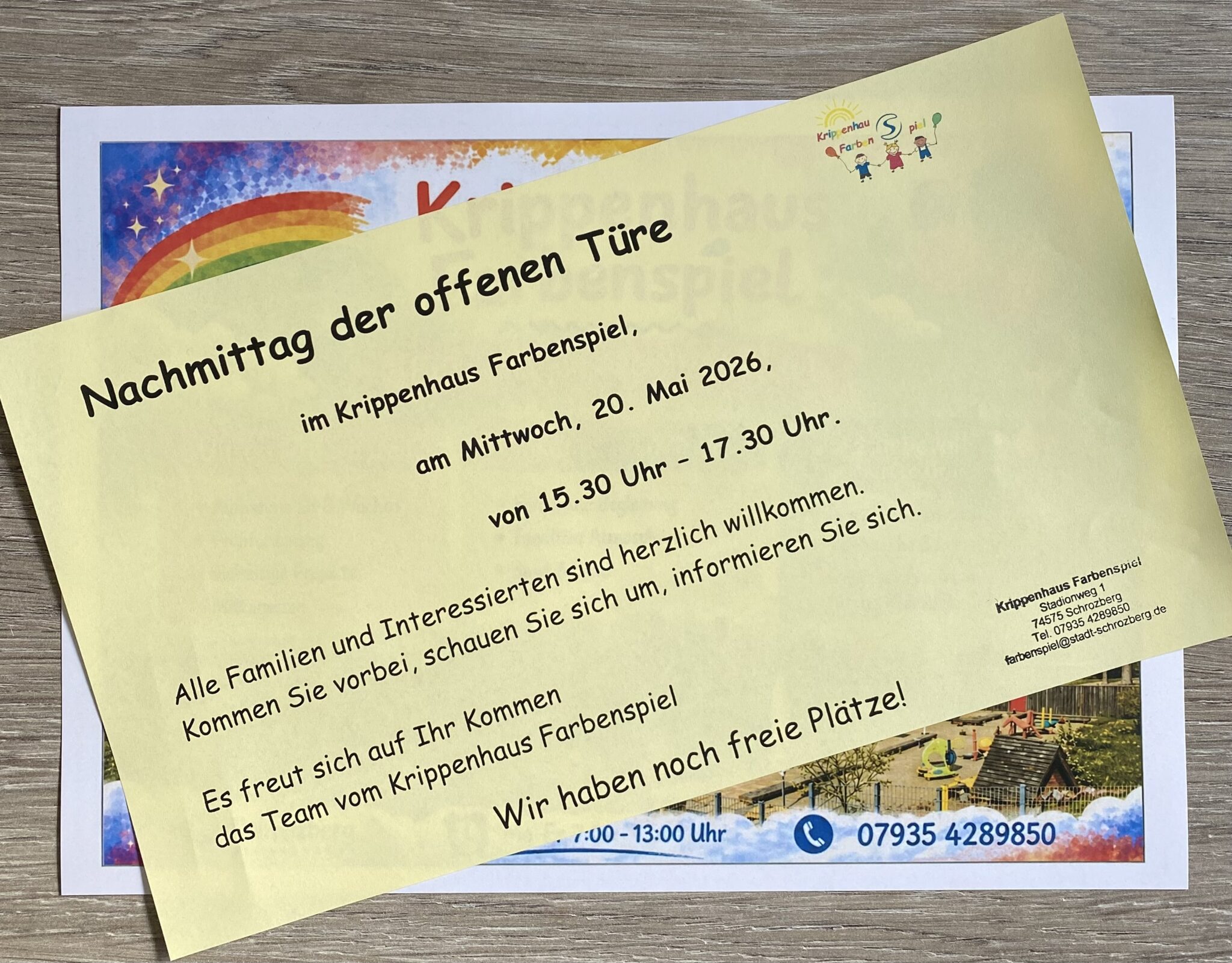 Neues aus dem Krippenhaus Farbenspiel