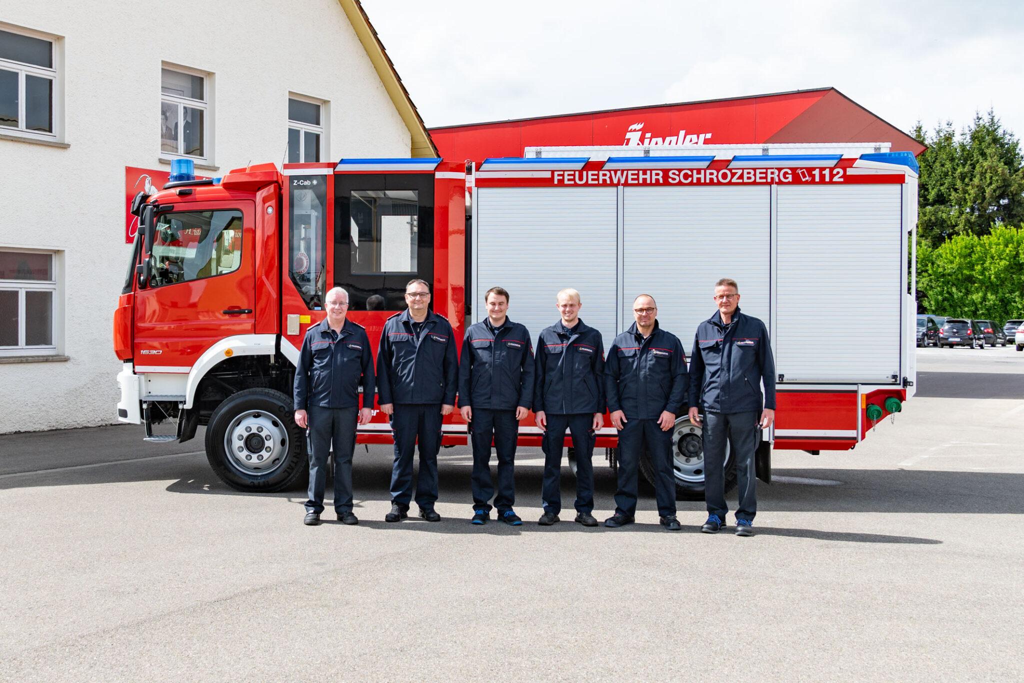 In die Sicherheit investiert  neues Feuerwehrhaus samt neuem Einsatzfahrzeug bei der Feuerwehrabteilung Spielbach