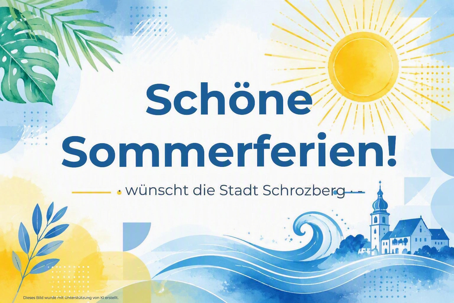 Sechs Wochen Sommer  die Stadt Schrozberg wünscht erholsame Ferien!